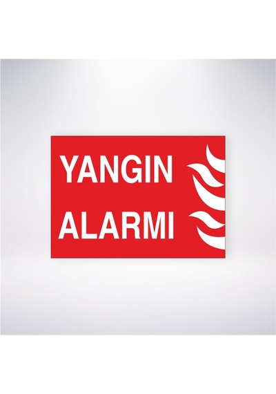 Yangın Alarmı 21x28 Arkası Yapışkanlı Sticker