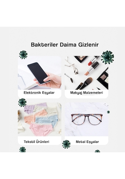 Kablosuz Şarj ve Sterilizasyon Kutusu Maske Dezenfektan