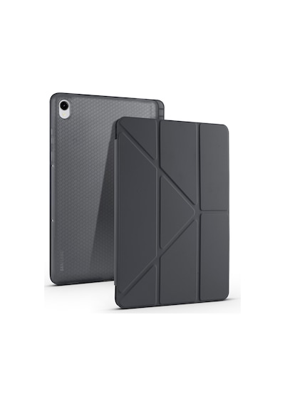 Samsung Galaxy Uyumlu Tab S11 Kılıf Tri Folding Kalem Bölmeli Standlı Kılıf Arka Kapak