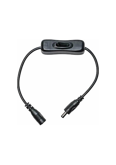 Anahtarlı Dc Adaptör Uzatma Kablosu -Siyah