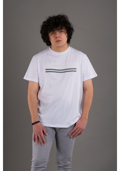 Slimfit Baskılı Sıfır Yaka Erkek Penye T-Shirt (539781109)