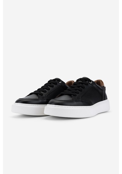 Valmenti Erkek Hakiki Deri Siyah Sneakers & Spor Ayakkabı 1149 Style-9 Erk Ayk Y26 Sıyah Dr/taba