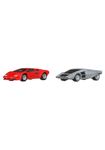1:64 Hot Wheels Premium Car Culture 2'li Paket Hbl96 - Lamborghini Countach Lp5000 Qv Ve Lancia Stra Çok Renkli