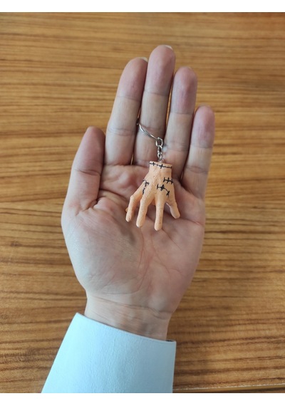 Wednesday Hands Thing Minik El Anahtarlık Çok Renkli