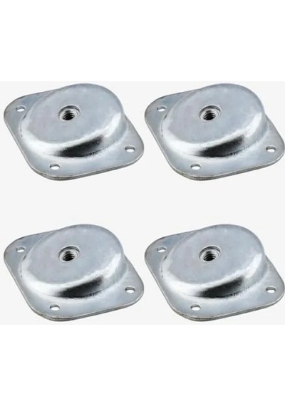 Açılı Metal 4'lü Mobilya Ayak Bağlantı Aparatı Abanoz
