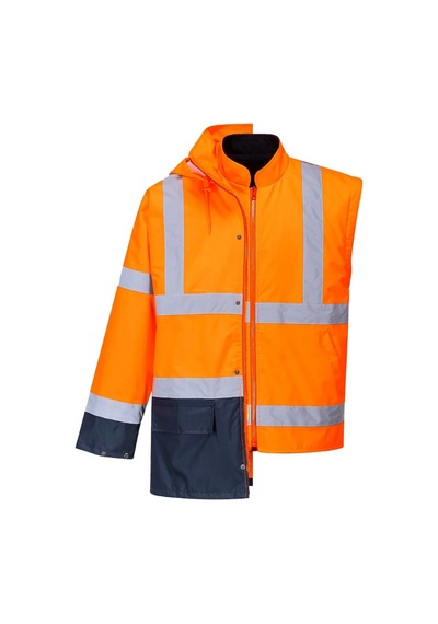 Myform 4121 5in1 Parka Lacivert-turuncu Xxxl Turuncu-lacivert