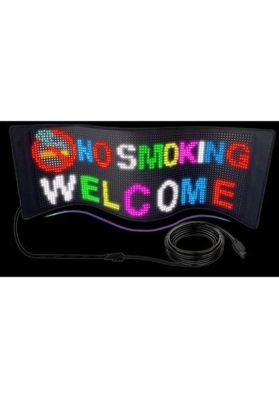 Matrix Led Panel Katlanabilir Usb Cama Yapışan Telefon Kontrollü Led Ekran 12x59,5 1696