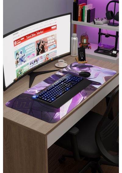 Cyno Genshin Impact Anime Gacha V4 - 90x40 Xxl Gaming Mouse Pad Fare Altlığı