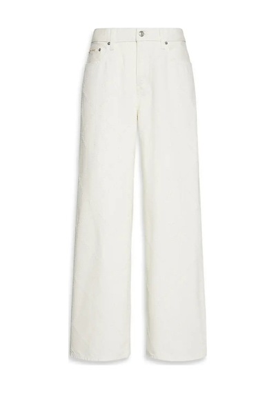 Calvin Klein Low Rıse Baggy Ck Ar Beyaz Kadın Baggy Pantolon