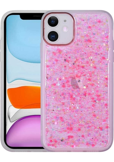 Apple Uyumlu iPhone 11 Kılıf Figürlü Desenli Işıltılı Sert Zore Sos Kap
