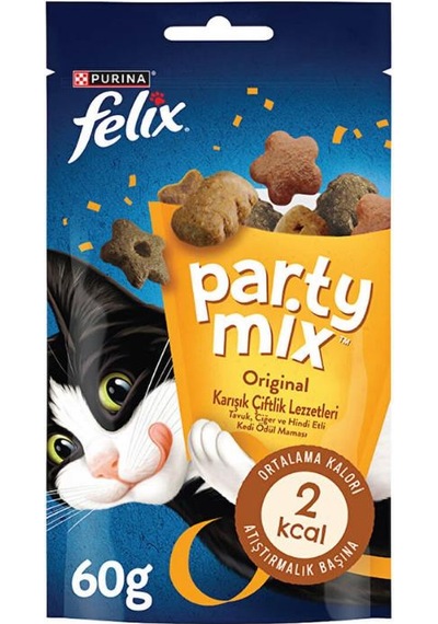 Felix Party Mix Karışık Çiftlik Lezzetleri Kedi Ödül Maması 60 Gr