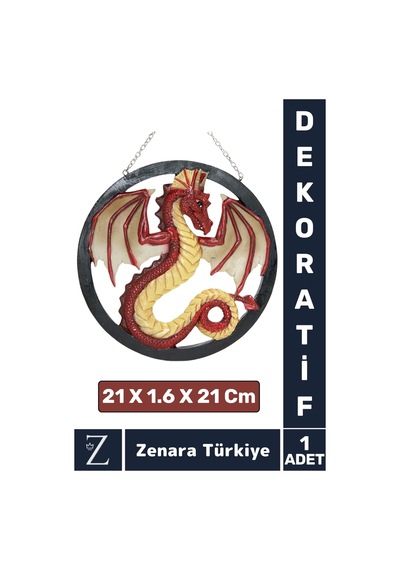 Premium Yüksek Kaliteli Çok Şık Dekoratif Hediyelik Özel Gün Biblo Koleksiyon Polyester Dragon Pano