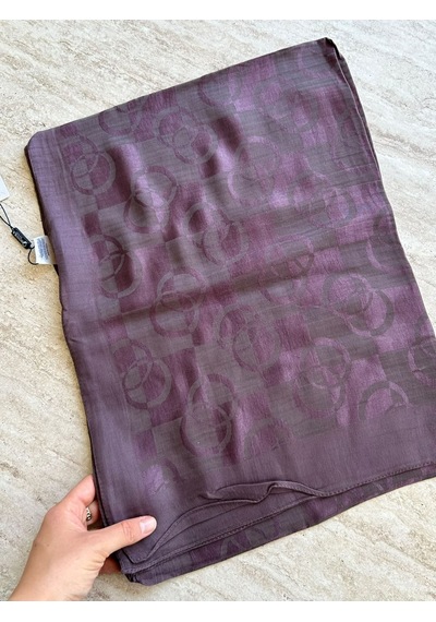 Noura Scarf Pırlanta Orin Şal Koyu Vizon Çok Renkli