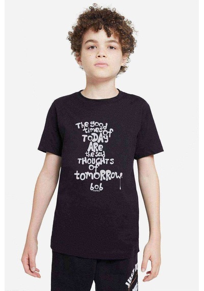 Qivi Bob Marley The Good Time Of Baskılı Unisex Çocuk Siyah Tshirt