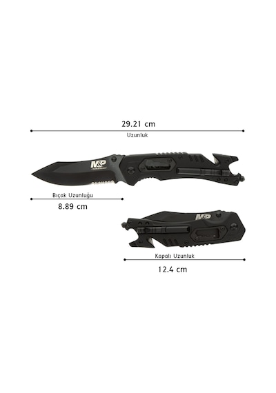 Smith Wesson M&p Mılıtary Dual Knıfe & Tool Asist Kamp Çakı Alet Seti 1100079 Siuyah