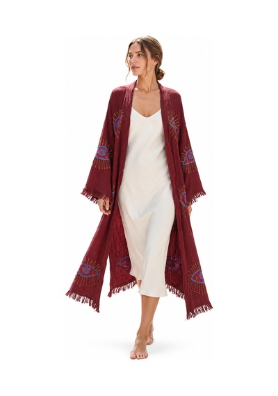Brandsmiths Burgundy Visionguard Kimono Sarı