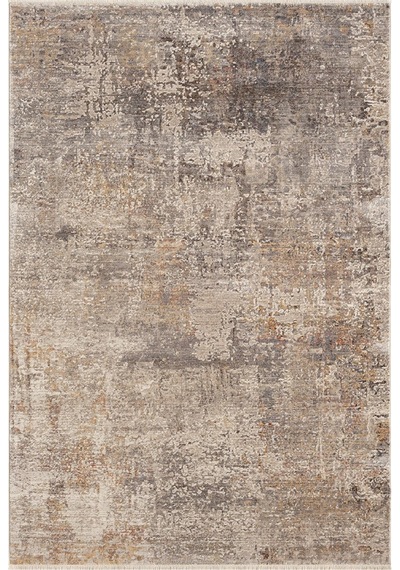 Bej Kahve Soyut Eskitme Desenli Halı - Ns0252ba Bej - Kahve