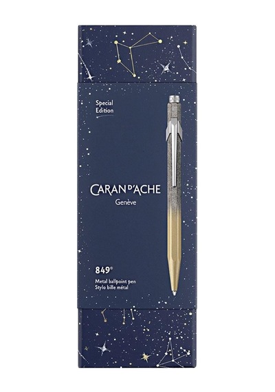 Caran D'ache 849 Cosmic Blue Special Edition Tükenmez Kalem Gilded 849.224 Çok Renkli