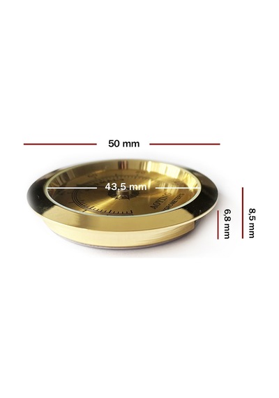 Metal Humidor Higrometresi ve Nemlendirici Haznesi Seti 50 + 43 MM