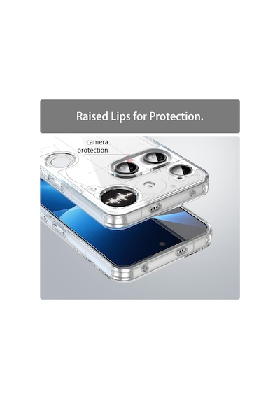 Caseonn Nothing Phone 3 Kılıf Kamera Korumalı Darbe Emici Şeffaf Arka Kapak Tam Şeffaf