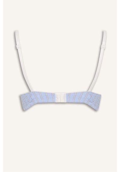 Defacto Poplin Kaplı Push Up Balenli Bra H3799ax26spbe550 Mavi-be550