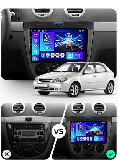 Chevrolet Lacettı 2004-2008 Multimedya Navigasyon Usb Kamera Carplayer 4 Ram Uyumlu