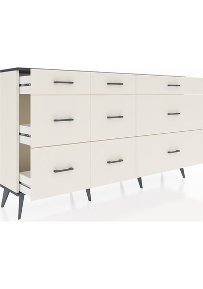 Arges Konsol 9 Çekmeceli 176x30x99 Aytaşı-antrasit/aytaşı Antrasıt/aytası - Aytası Arges Konsol 9 Çekmeceli 176x30x99 Aytaşı-antrasit/aytaşı Antrasıt/aytası - Aytası
