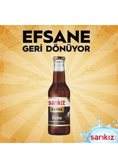 Sarıkız Extra Kahve Aromalı Maden Suyu 24 x 200 ML