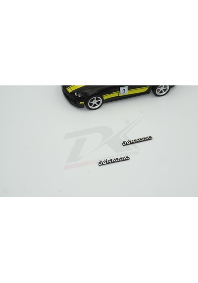 Dynaudio Logo Hoparlör Krom Metal 3M Logo Amblem 2 Li Set N11.4295