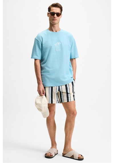 Grımelange OURFLOW Erkek Nakış Detaylı %100 Organik Pamuk Bisiklet Yaka Kısa Kollu Oversize Açık Mavi T-Shirt Grımelange OURFLOW Erkek Nakış Detaylı %100 Organik Pamuk Bisiklet Yaka Kısa Kollu Oversize Açık Mavi T-Shirt