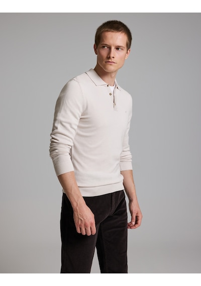 Pierre Cardin Taş Slim Fit Düğmeli Polo Yaka Basic Triko Kazak 50333894-vr049 Pierre Cardin Taş Slim Fit Düğmeli Polo Yaka Basic Triko Kazak 50333894-vr049