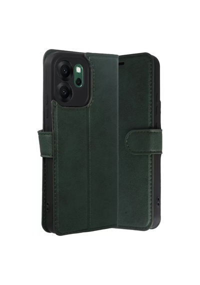 Oppo Reno 14f Trend S Plus Kapaklı Kılıf - Yeşil -