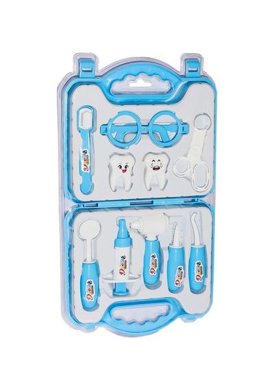 Ern-2040 Çantalı Mavi Dişçi Seti -heroes Toys