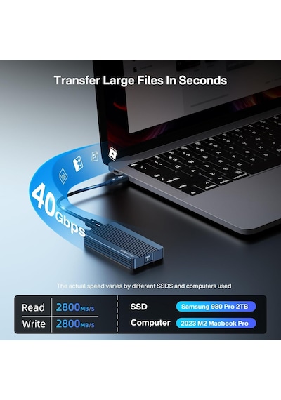 Tbu405aır Thunderbolt 4 40gbps, Intel Jhl7440 Chipset, Max. 8tb M.2 Nvme 2230/2280 Uyumlu, Tak Standart