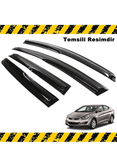Hyundai Elantra Mügen Cam Rüzgarlığı 2011 - 2015 Arası 4 Lü N11.37578