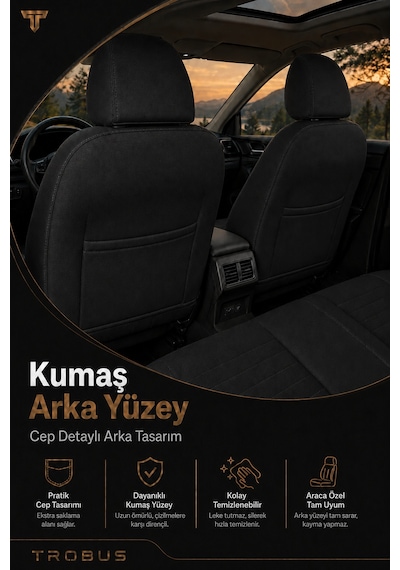 Renault Broadway 1990-2000 Uyumlu Lineaketen Serisi Ortopedik Bordo Kırmızı Koltuk Kılıfı