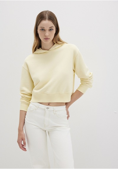 Mavi - Kapüşonlu Sarı Sweatshirt 1s10386-71187 Sarı