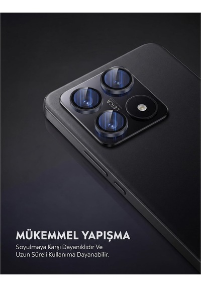 Xiaomi 14t İle Uyumlu Kamera Lens Koruyucu Alüminyum Alaşım Çerçeveli Telefon Lensi Temperli Cam Koruma Siyah Diğer