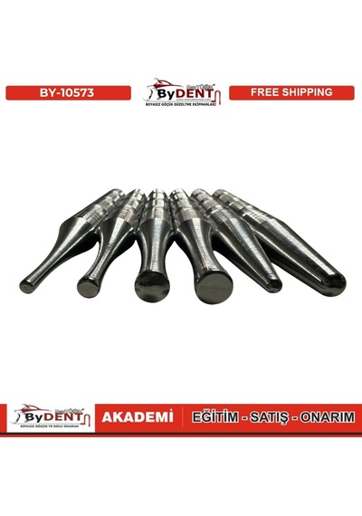 Pdr Boyasız Göçük Düzeltme Özel Tasarım Metal Damar Kırma 6 Lı Set