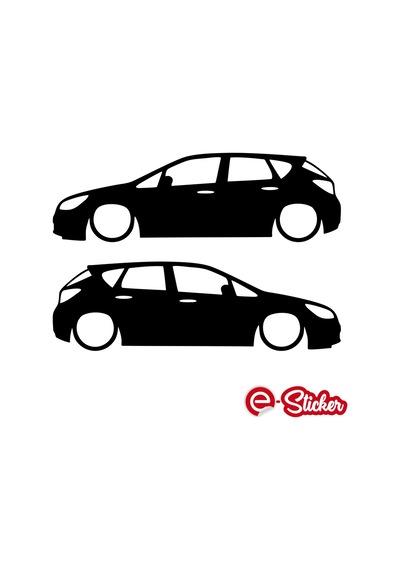 Opel Corsa J Basık Oto Sticker Araba Cam Sticker
