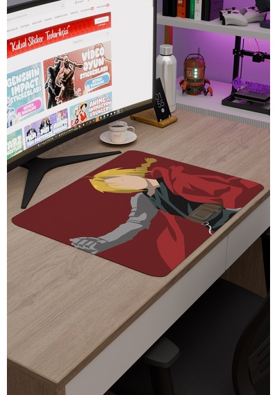 Fullmetal Alchemist Anime V3 - 48x40 Xl Gaming Kauçuk Kaymaz Taban Mouse Pad Fare Altlığı
