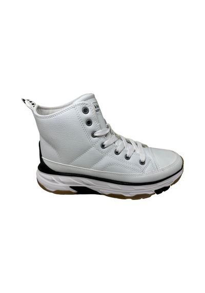 Kinetix Viole Boğazlı Kadın Sneaker Ayakkabı Ckr00692 Beyaz Siyah - Beyaz