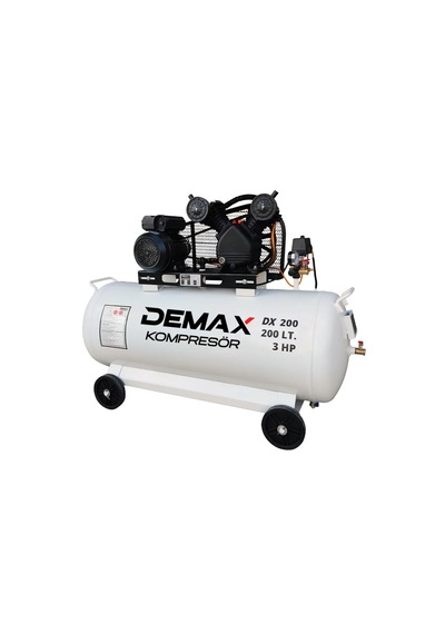 Pistonlu Hava Kompresörü 200 Lt 3 Hp Demax