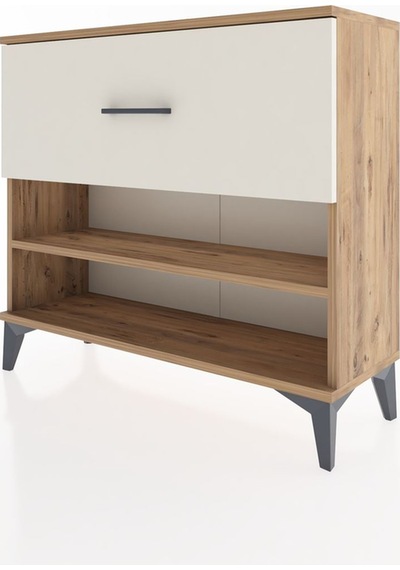 Arges Şifonyer Tek Raflı Tek Çekmeceli 88x30x80 Çam-aytaşı Çam