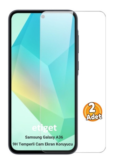 Samsung Uyumlu Galaxy A36 5g Temperli 9h Cam Ekran Koruyucu 2 Adet