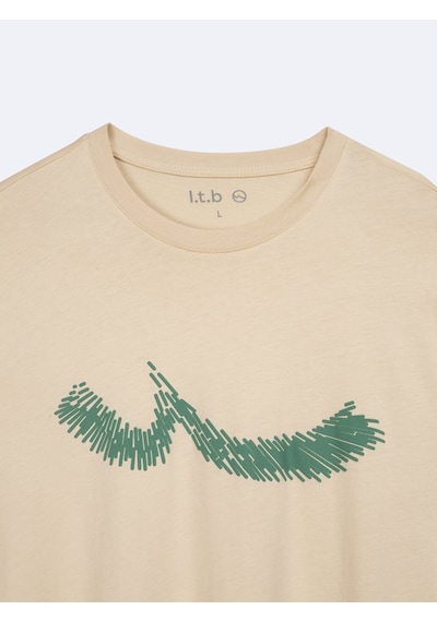 Ltb Logo Baskılı Bej T-shırt Bej