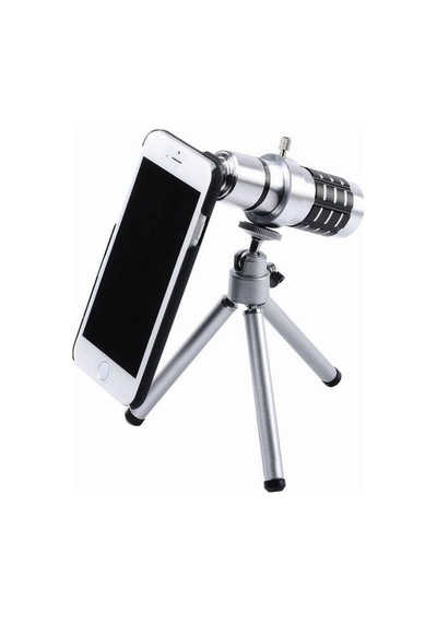 Lens Apple iPhone Uyumlu  5/5s/ıphone4/4s Alüminyum 14x Optik Zoom Dürbün Tripod Set Hobi Çekim Fotoğraf Kiti