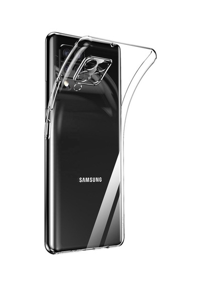 Logis Samsung Galaxy Uyumlu A12 Kılıf Süper Silikon Şeffaf Şeffaf