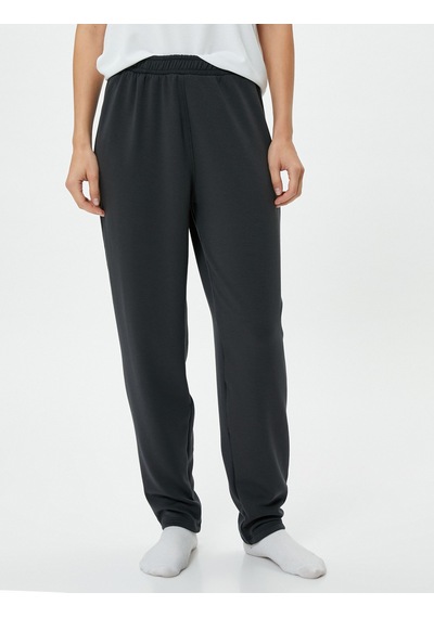 Koton Jogger Pijama Altı Beli Lastikli Lacivert 4wlk40078mk Lacivert