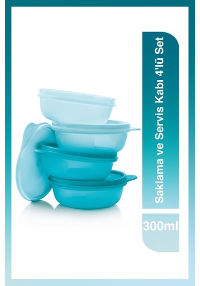 Saklama Ve Servis Kabı 4'lü Set 300 Ml Nocolor-bcfeefc5